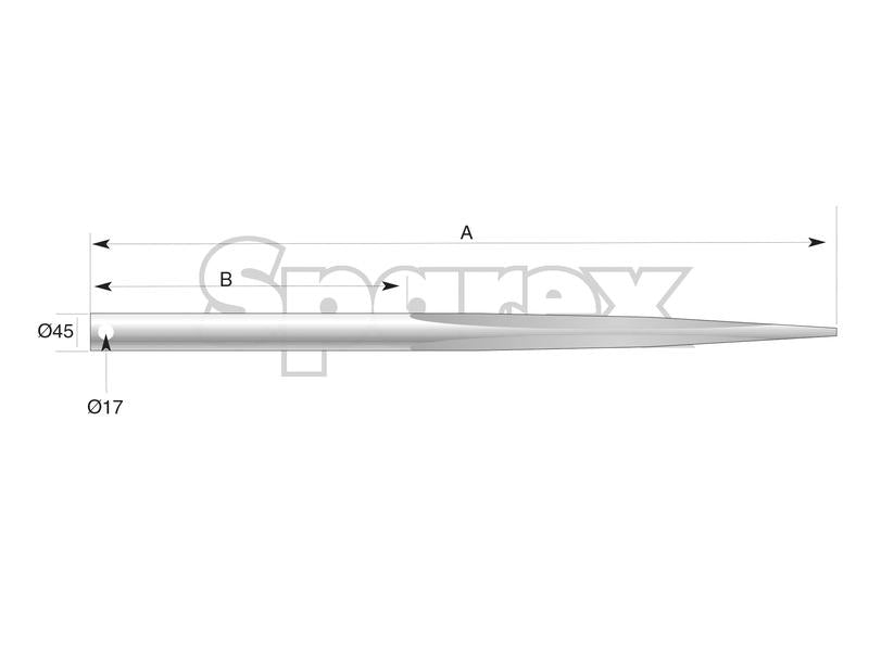 Bico - Direita 1250mm, (Estrela) Aplicavel em: DF045L (S.74761)
