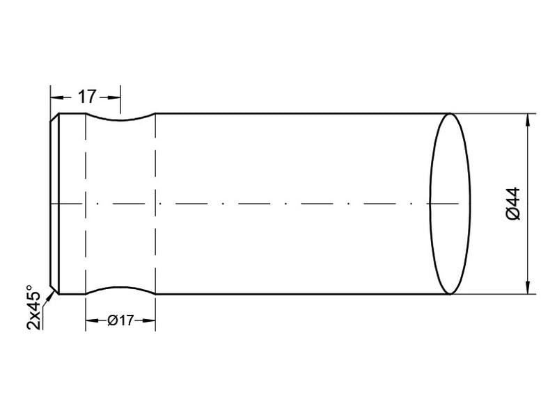 Bico - Direita 1250mm, (Estrela) Aplicavel em: DF045L (S.74761)