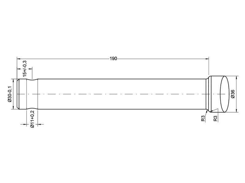 Bico - Direita 760mm, (Estrela) Aplicavel em: 5500004 (S.77022)