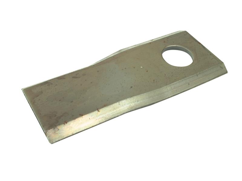 Faca - Twisted blade, top edge sharp - 107x45x4mm - Orifício Ø18.25mm - Dt. - para Kuhn, Fort, John Deere, New Holland Aplicavel em: 559.033.10 (S.77067)