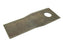 Faca - Faca torcida - 120x48x4mm - Orifício Ø18.5mm - Dt. - para Vicon, Fella, Lely, Pottinger, Kuhn, New Holland Aplicavel em: 99358700 (S.77075)