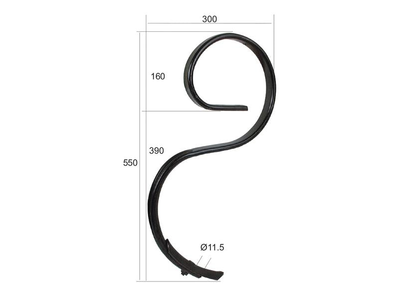 Mola Vibrocultor 32x12x550mm (S.77124)