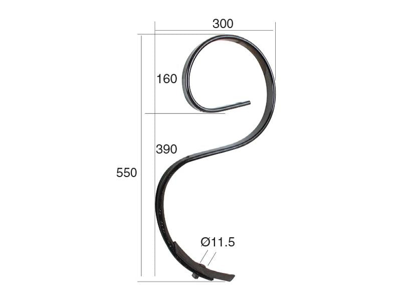 Mola Vibrocultor 32x10x550mm Aplicavel em: 01000636 (S.77126)