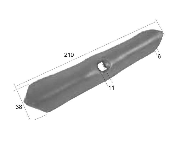 Bico 210x40x6mm Aplicavel em: 01152241 (S.77130)