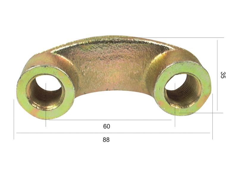 Placa de fixação M16 x 1.50. Centros de orifícios em: 60mm. Aplicavel em: 36100312 (S.77287)