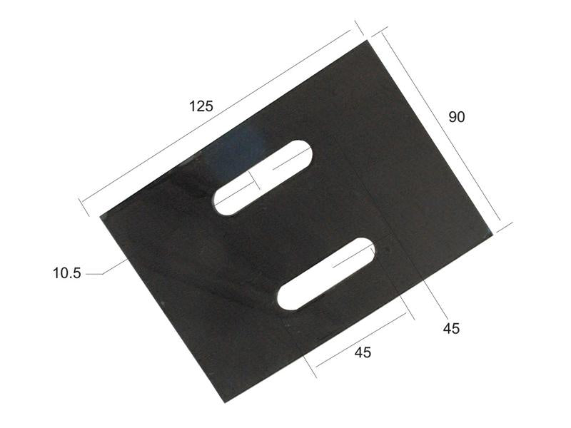 Prato raspador 125x90x3mm Aplicavel em: C648921 (S.78076)