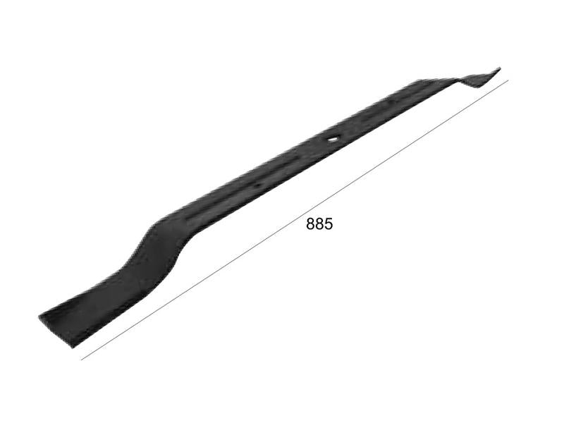 Lâmina cortadora, Comp: 885mm, Larg: 80mm, Orifício Ø: 25.4mm - para Votex Aplicavel em: 63795 (S.78377)