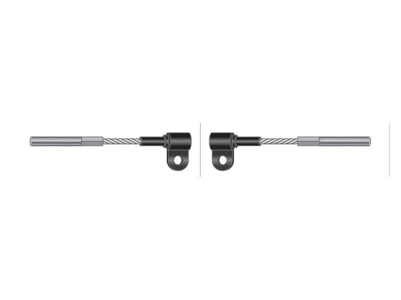 Cabo acelerador - Comp: 920mm, Comprimento externo do cabo: 734mm. (S.7876)