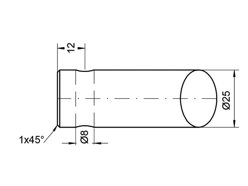 Bico - curvo 456mm, (Redondo) Aplicavel em: GR25 (S.78883)