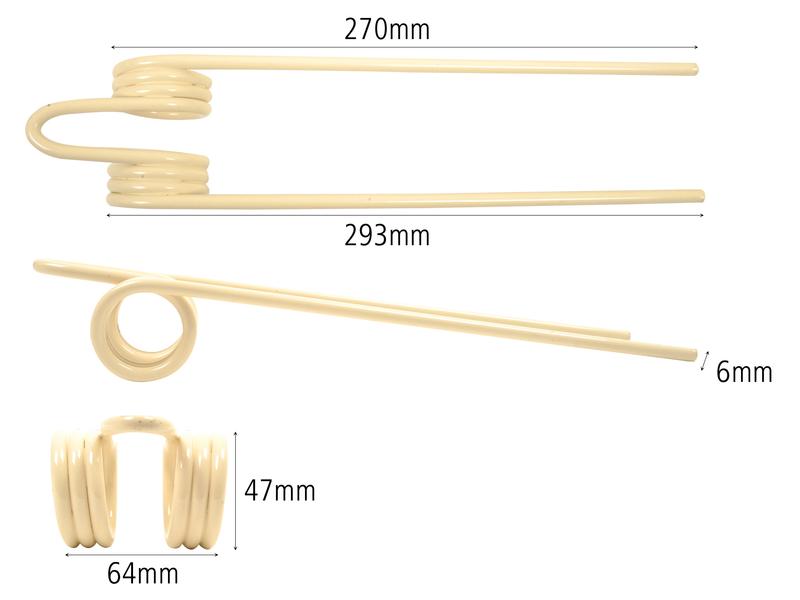 Mola Comp:270mm, Larg:64mm, Ø6mm - para PZ Aplicavel em: PZ9 (S.78957)