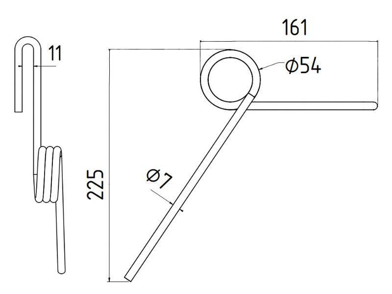 Mola - Ø7mm, Comp: 220mm Aplicavel em: FJX0348 (S.78981)