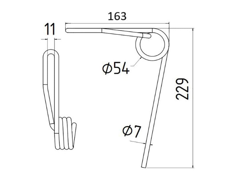 Mola - Ø7mm, Comp: 220mm Aplicavel em: FJX0651 (S.78982)