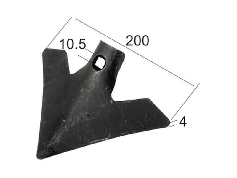 Bico asa andorinha 200x4mm (S.79378)