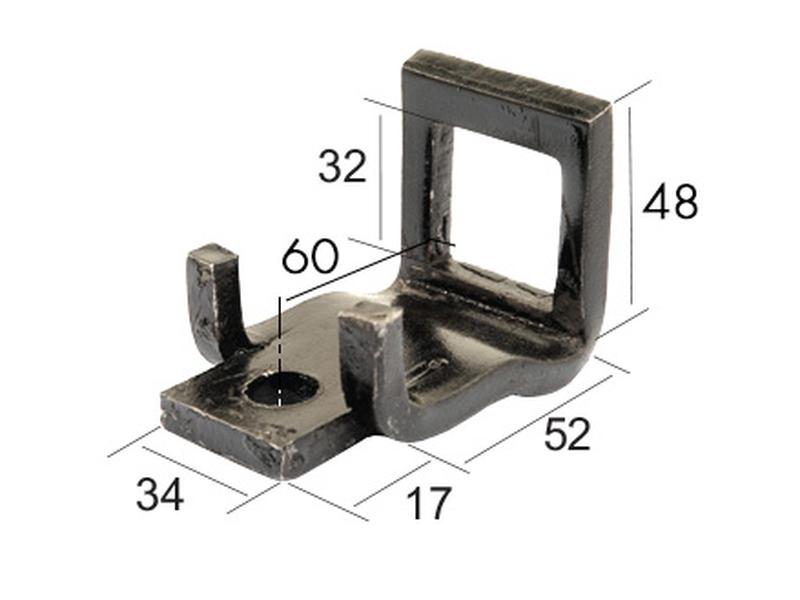 Abraçadeira mola vibrocultor 32x10mm para 50x12mm (S.79397)