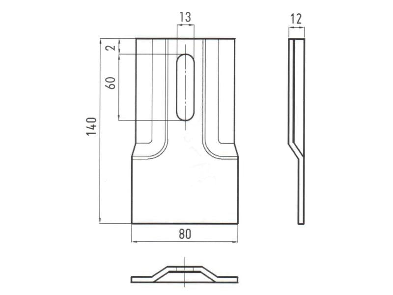 Prato raspador 140x80x4mm Aplicavel em: 32811 (S.79525)