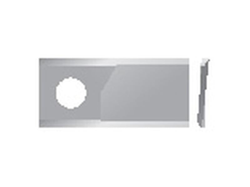 Faca - Faca plana - 103 x 48x4mm - Orifício Ø19mm - Esq./Dt. - para Fella, JF, Stoll Aplicavel em: 122331 (S.79607)