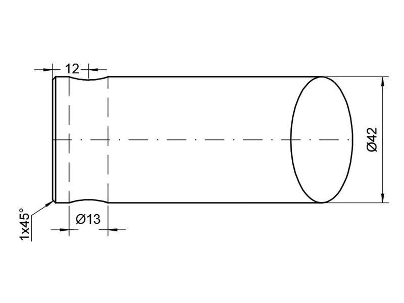 Bico - Direita 1400mm, (Estrela) (S.79676)