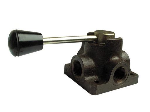 Spenco Válvula rotativa hidráulica - desviador de 4 portas 1/2'' BSP (60 L/min Taxa de fluxo) (S.8102)