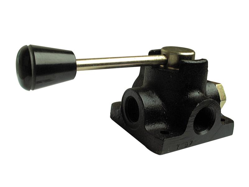 Spenco Válvula rotativa hidráulica - desviador de 3 portas 1/2'' BSP (70 L/min Taxa de fluxo) (S.8103)