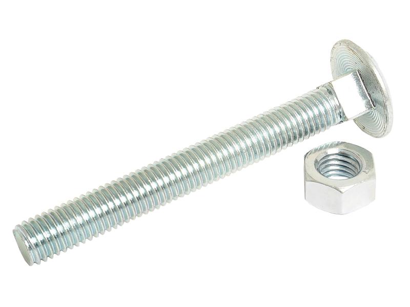 Parafuso c/porca para carroçarias, Tamanho: M12x100mm (DIN 601/934) (S.8306)