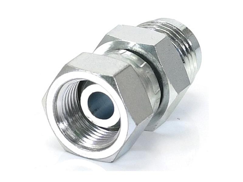 Adaptador hidráulico 3/4'' JIC Macho x 3/8'' BSP Fêmea giratória (S.8388)