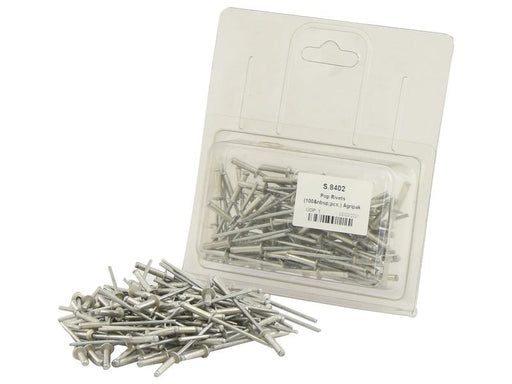 Agripak 100 un. Rebites POP 3.2 x 12mm (S.8402)