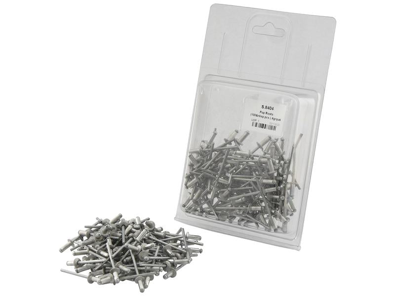 Agripak 100 un. Rebites POP 4 x 10mm (S.8404)