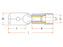 Agripak 25 un. Terminal 6.3mm, Amarela (S.8584)