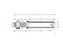 Munhao 22x140mm, 3/4x48mm Cat. 1 (Ø22mm) (S.900198)