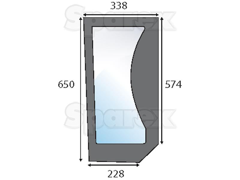 Lower Front Glass Direito (S.100502)