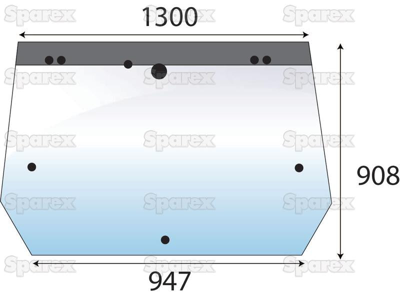 vidro superior traseiro (S.100591)