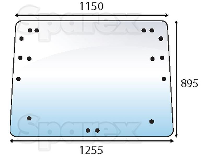 vidro superior traseiro (S.100597)