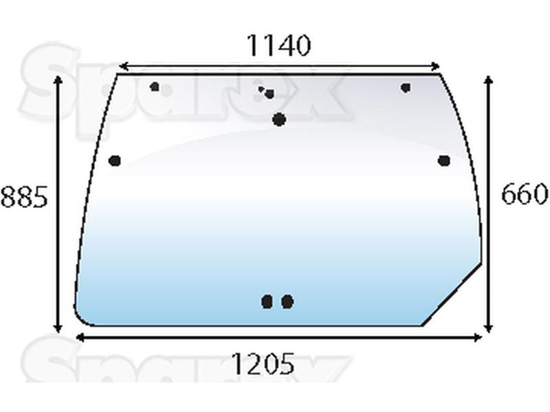 vidro superior traseiro (S.100677)