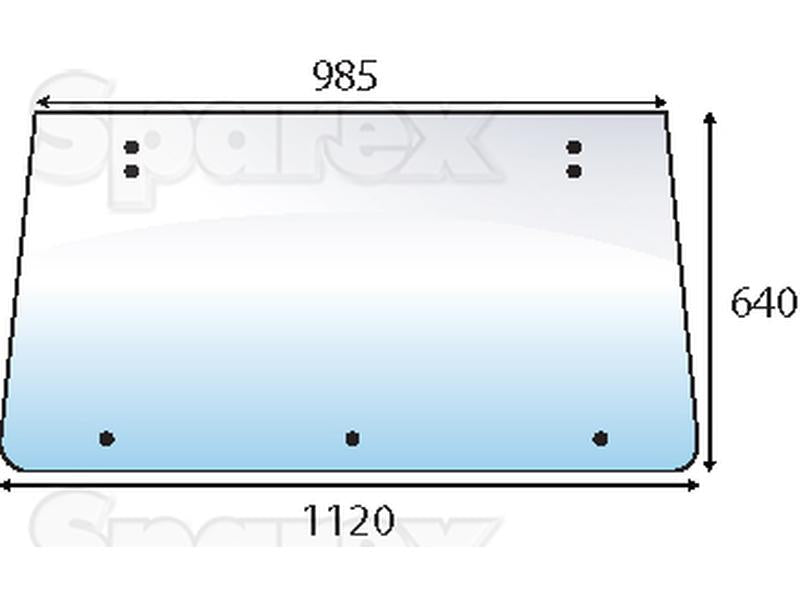 vidro superior traseiro (S.100748)