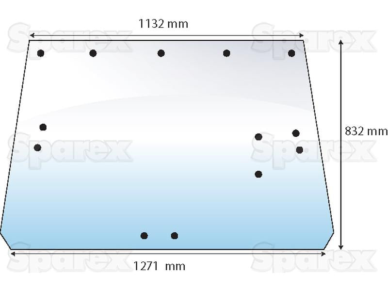 vidro superior traseiro (S.10124)