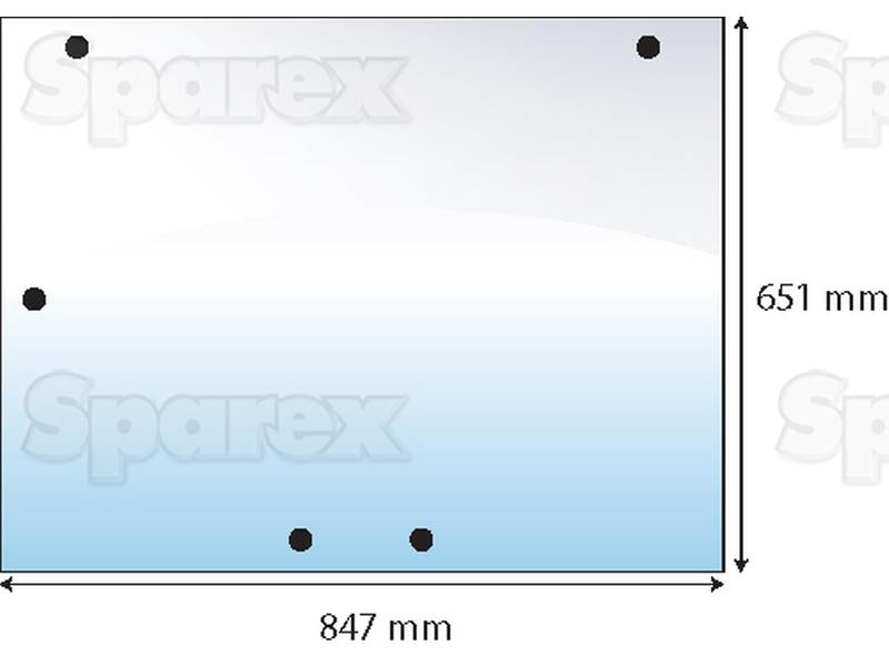 vidro superior traseiro (S.10152)