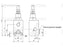 MARCHESINI Válvula de sobrepressão hidráulica - de ação direta 1/2'' BSP (70 L/min Taxa de fluxo) (S.101617)