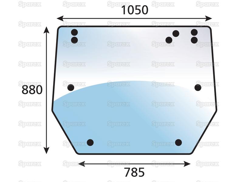 vidro superior traseiro (S.102434)