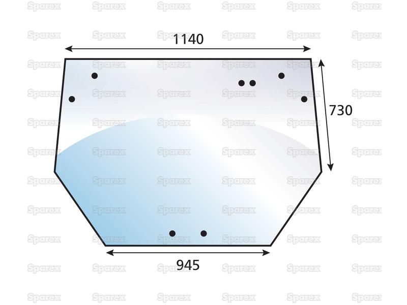 vidro superior traseiro (S.102483)