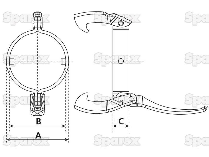 Anel de fixação - 6'' (159mm) (não galvanizado) (S.103118)