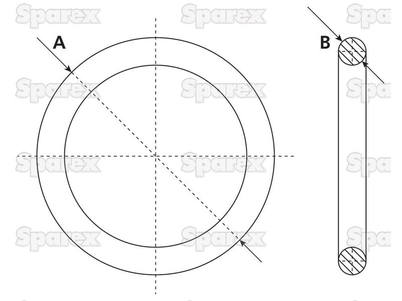 O'Ring 4'' (124mm) (borracha) (S.103129)