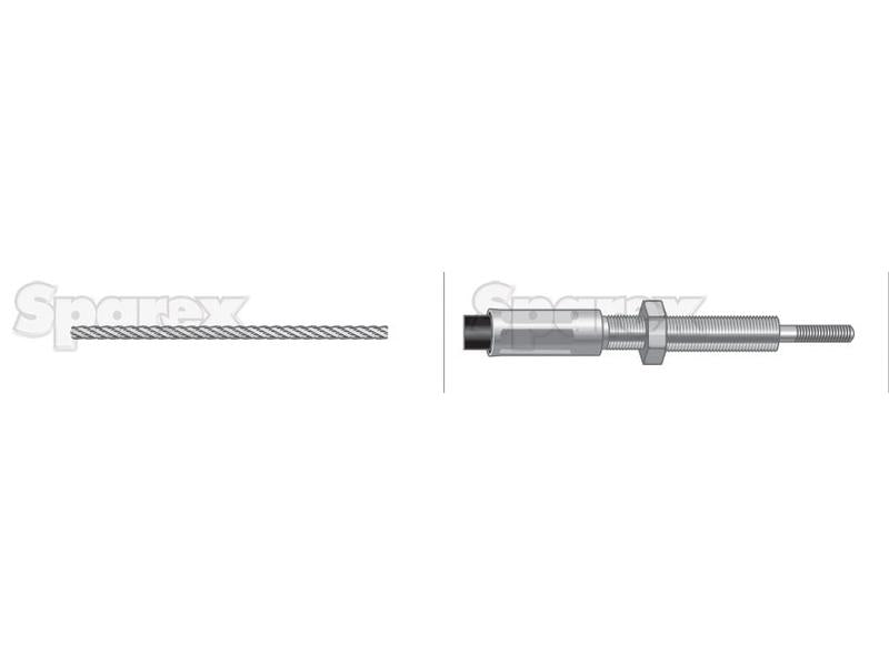 Cabo stop - Comprimento: 1245mm, Comprimento externo do cabo: 1080mm. (S.103210)