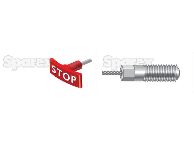 Cabo stop - Comprimento: 600mm, Comprimento externo do cabo: 577mm. (S.103241)