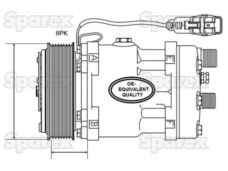 Compressor (Denso Style 6E171) (S.106700)