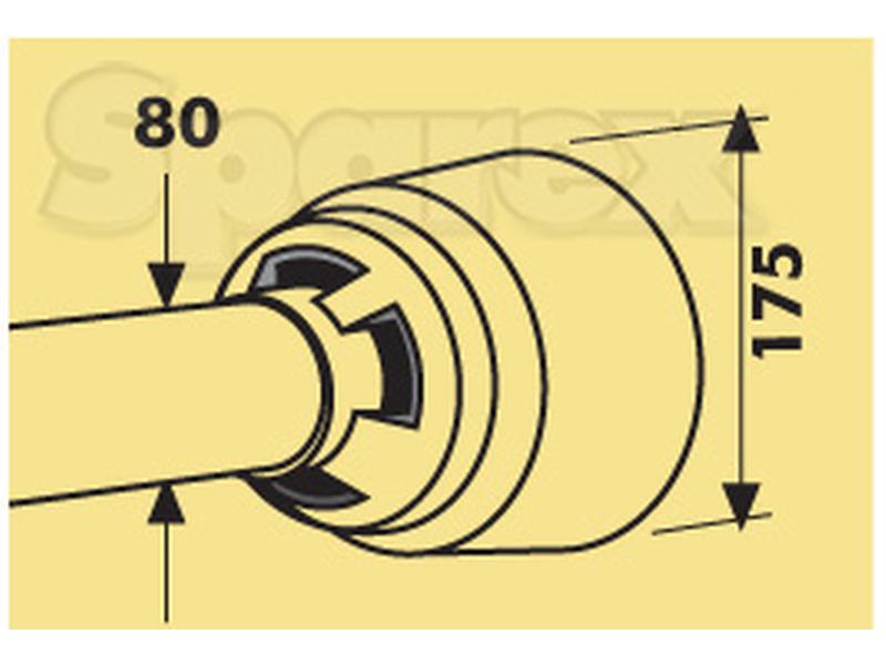 Protecção transmissão - Económica, (Lz) Comprimento: 780mm, Embalagem: Large. (S.10795)