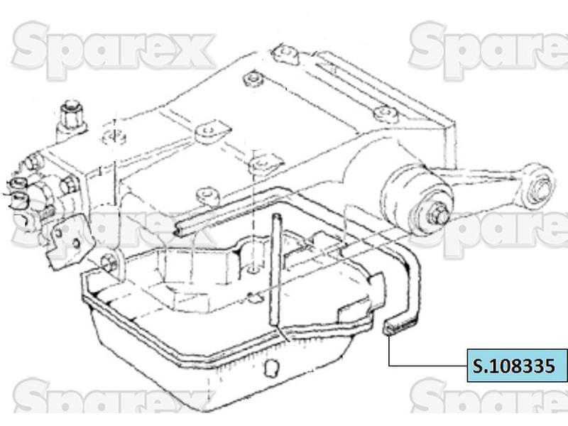 Selo de borracha da flange (S.108335)