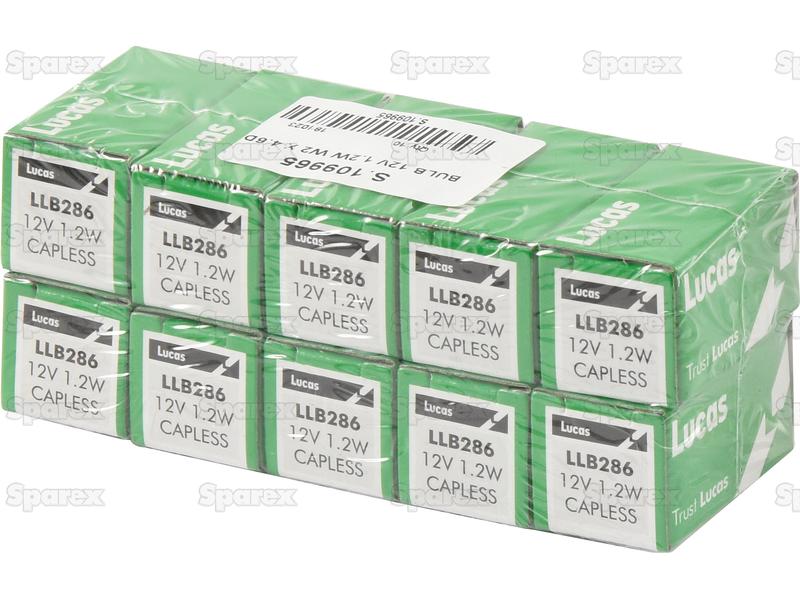 Lâmpada 12V 1.2W W2x4.6d Caixa (S.109965)