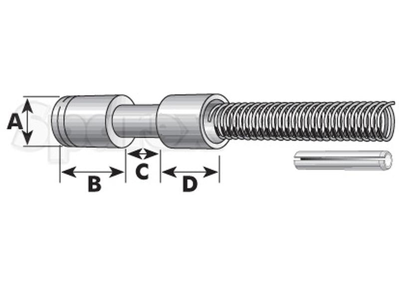 Fecho de cardan - Cavilha Ø:12.9mm (S.1099)