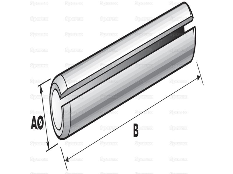 Cavilha elástica polegadas, Cavilha Ø1/16'' x 5/8 (S.1100)