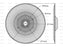 Disco - OD :995mm, - Acessorios para PZ, Deutz-Fahr, Taarup, Vicon Aplicavel em: ET-049 (S.110587)